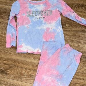 Sleepover Squad Tie-Dye Kids Pajamas